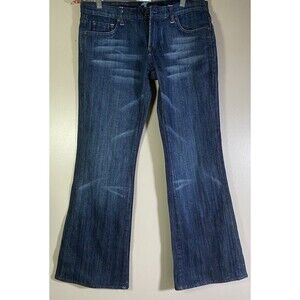 7 For All Mankind Jeans Flare Blue Cotton Bootcut Style U076PS080U-080U Women 34